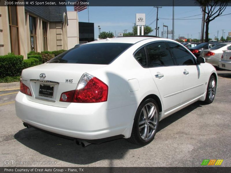 Ivory Pearl / Stone 2006 Infiniti M 45 Sport Sedan