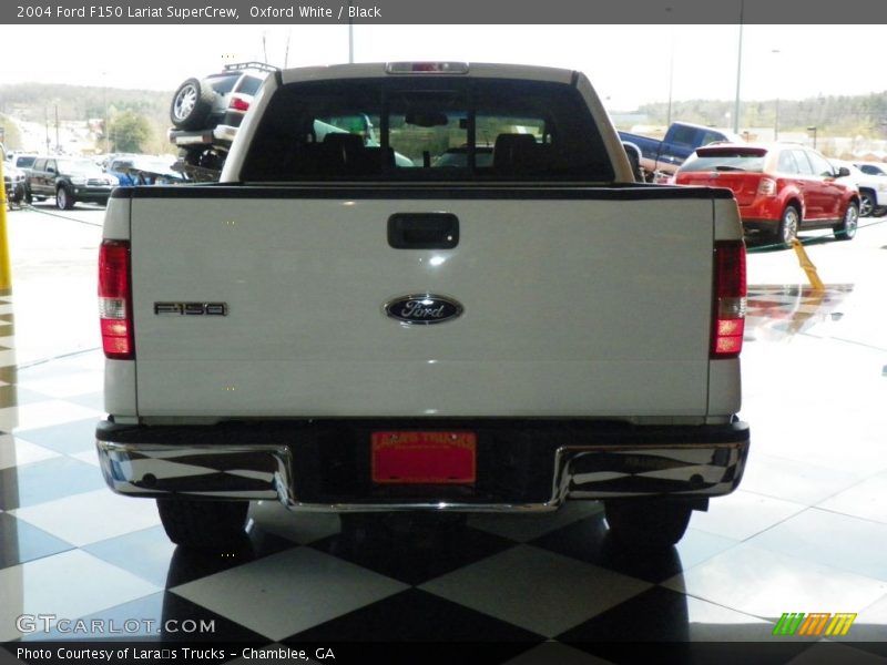 Oxford White / Black 2004 Ford F150 Lariat SuperCrew