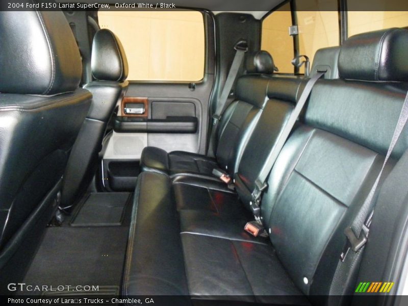 Oxford White / Black 2004 Ford F150 Lariat SuperCrew