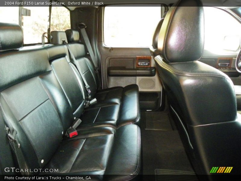 Oxford White / Black 2004 Ford F150 Lariat SuperCrew