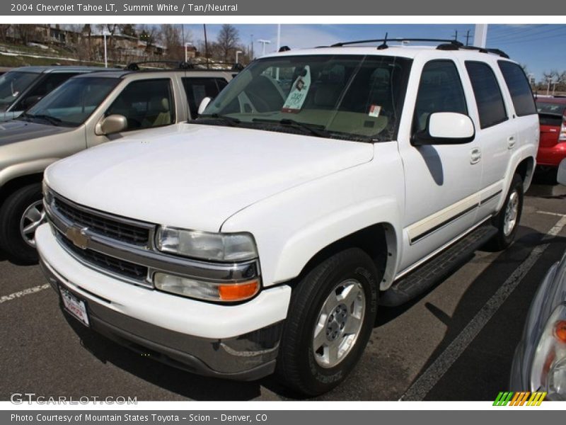 Summit White / Tan/Neutral 2004 Chevrolet Tahoe LT