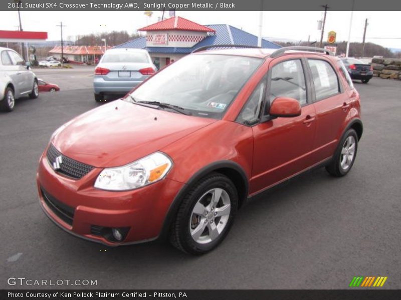 Sunlight Copper Metallic / Black 2011 Suzuki SX4 Crossover Technology AWD