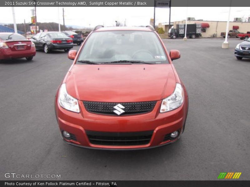 Sunlight Copper Metallic / Black 2011 Suzuki SX4 Crossover Technology AWD