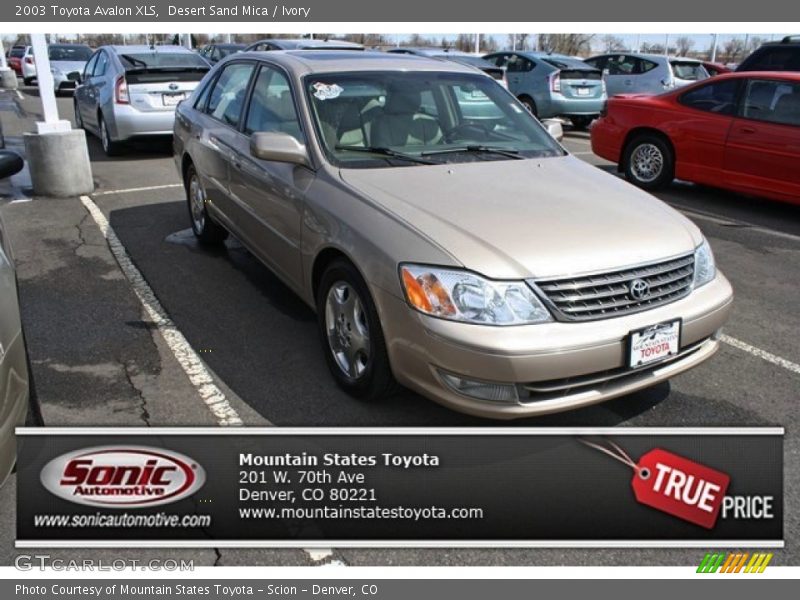 Desert Sand Mica / Ivory 2003 Toyota Avalon XLS