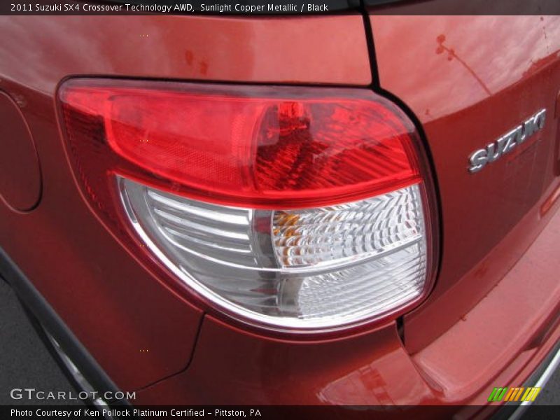 Sunlight Copper Metallic / Black 2011 Suzuki SX4 Crossover Technology AWD