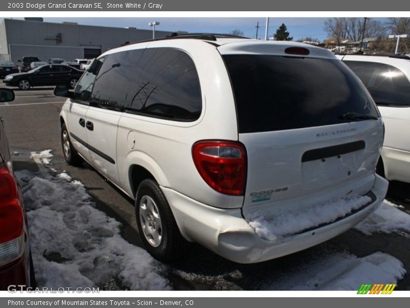 Stone White / Gray 2003 Dodge Grand Caravan SE