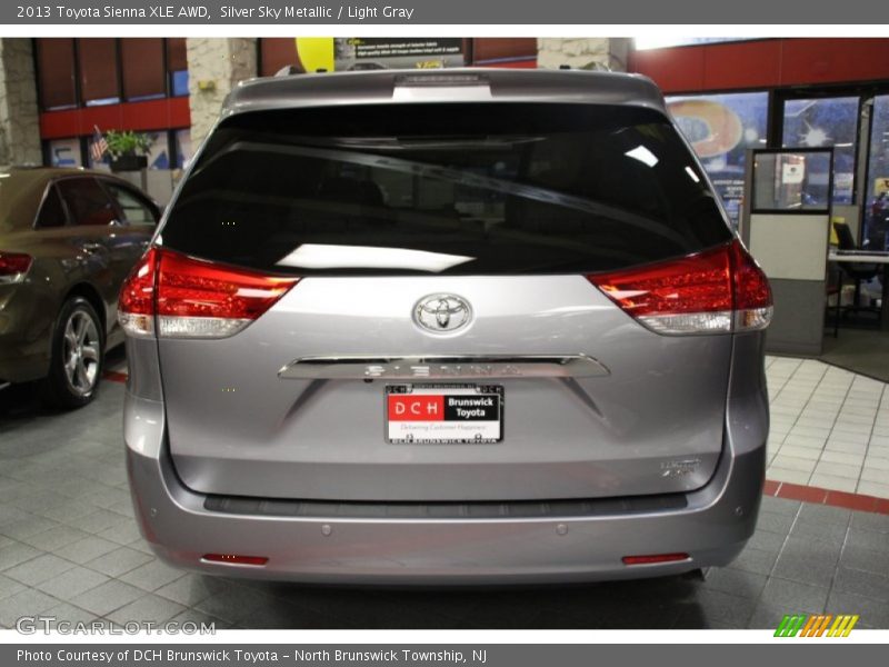Silver Sky Metallic / Light Gray 2013 Toyota Sienna XLE AWD