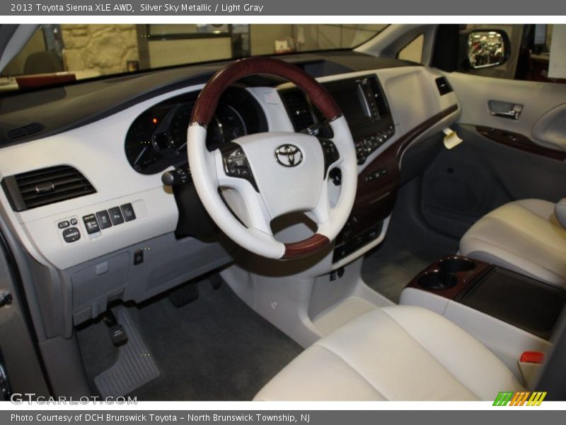 Silver Sky Metallic / Light Gray 2013 Toyota Sienna XLE AWD