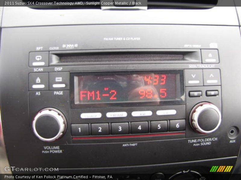 Audio System of 2011 SX4 Crossover Technology AWD