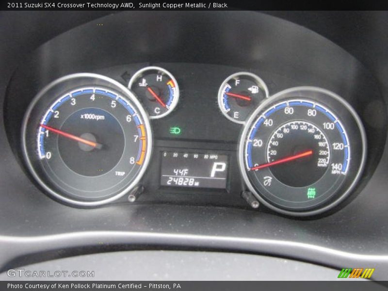  2011 SX4 Crossover Technology AWD Crossover Technology AWD Gauges