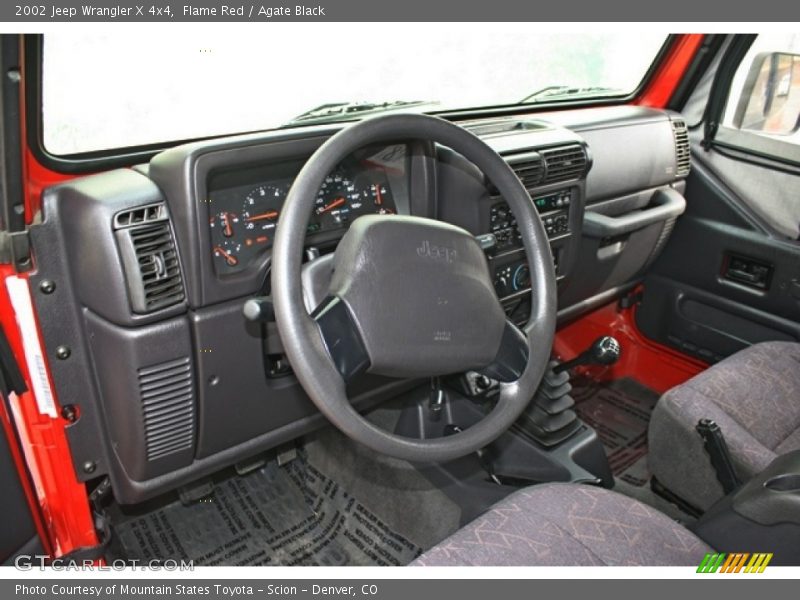 Dashboard of 2002 Wrangler X 4x4