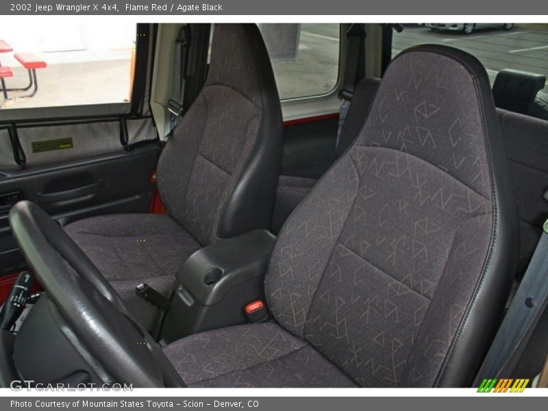 Flame Red / Agate Black 2002 Jeep Wrangler X 4x4