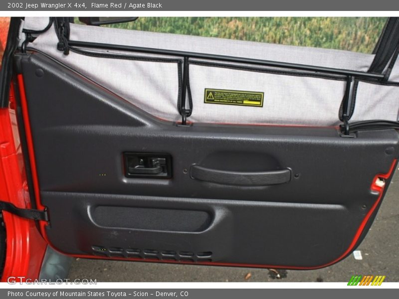 Flame Red / Agate Black 2002 Jeep Wrangler X 4x4