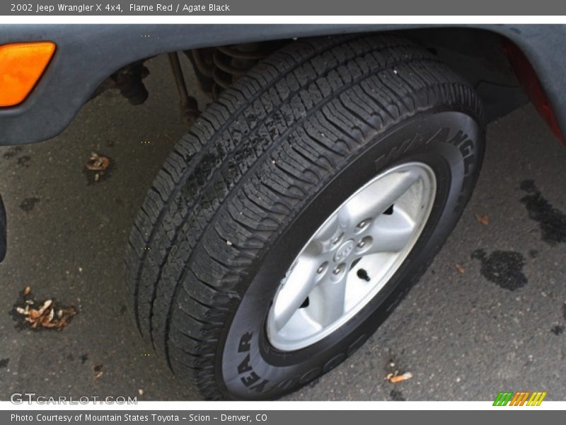 Flame Red / Agate Black 2002 Jeep Wrangler X 4x4