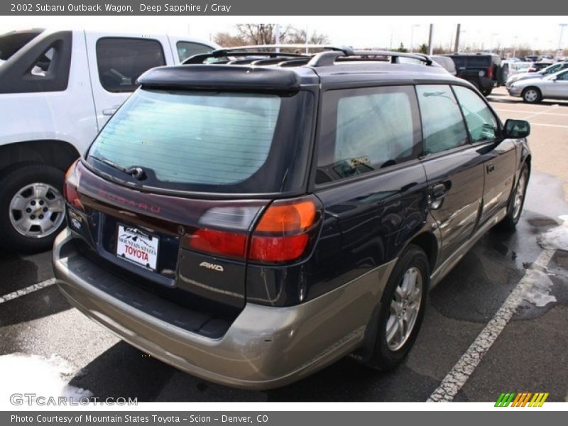 Deep Sapphire / Gray 2002 Subaru Outback Wagon