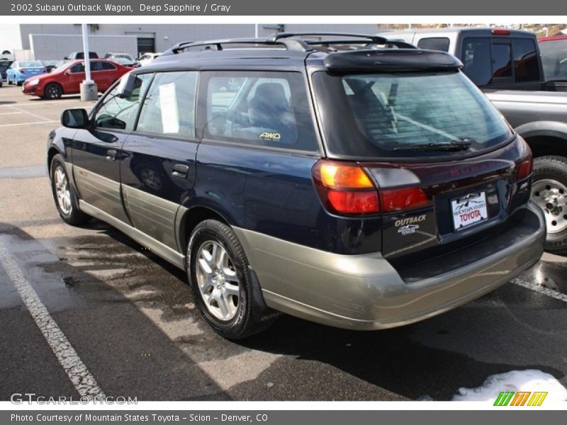 Deep Sapphire / Gray 2002 Subaru Outback Wagon