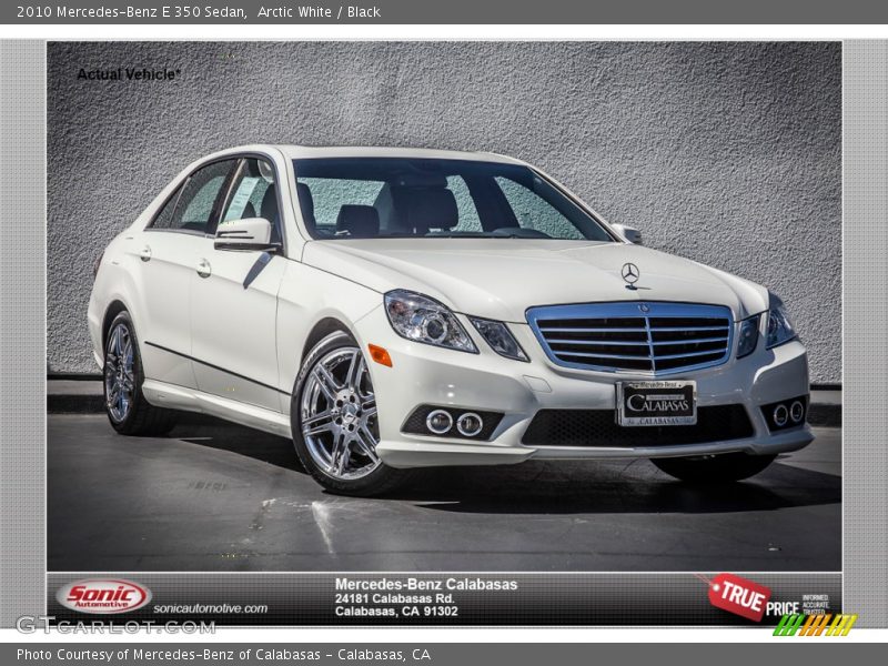 Arctic White / Black 2010 Mercedes-Benz E 350 Sedan