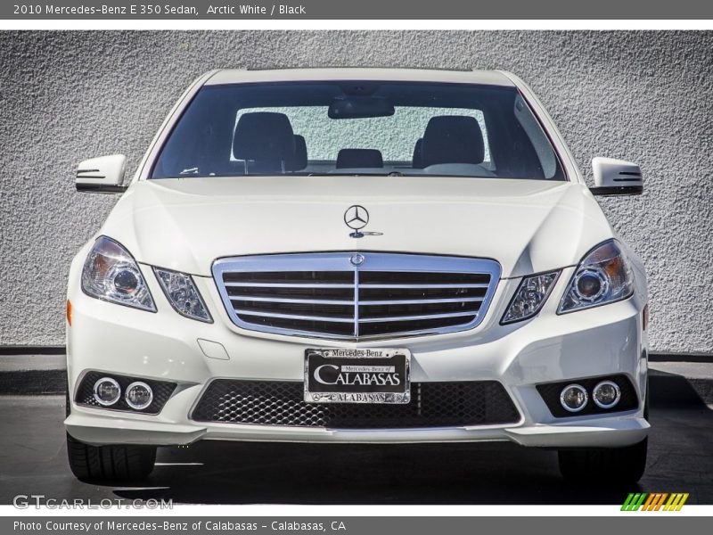 Arctic White / Black 2010 Mercedes-Benz E 350 Sedan