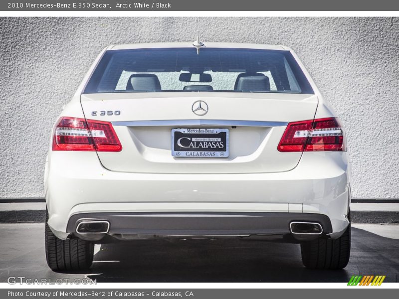 Arctic White / Black 2010 Mercedes-Benz E 350 Sedan
