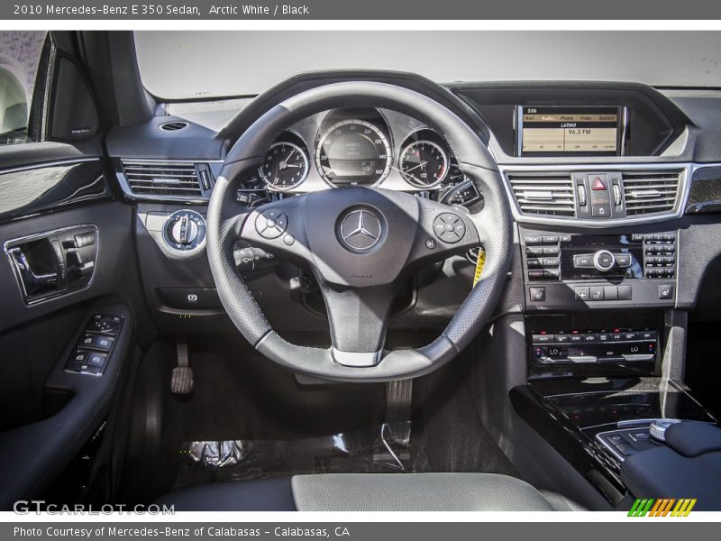Arctic White / Black 2010 Mercedes-Benz E 350 Sedan