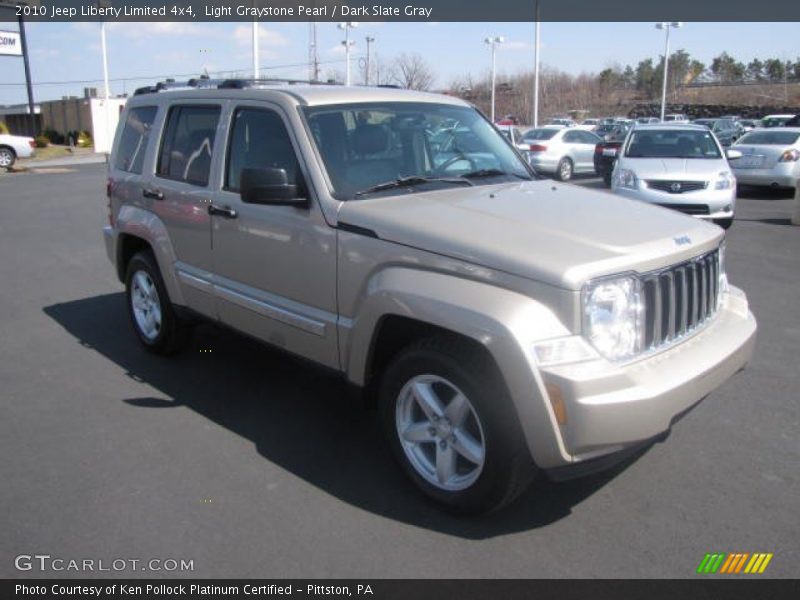 Light Graystone Pearl / Dark Slate Gray 2010 Jeep Liberty Limited 4x4