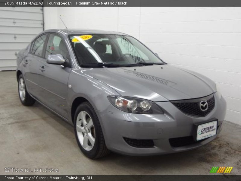 Titanium Gray Metallic / Black 2006 Mazda MAZDA3 i Touring Sedan