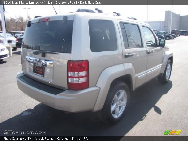 Light Graystone Pearl / Dark Slate Gray 2010 Jeep Liberty Limited 4x4