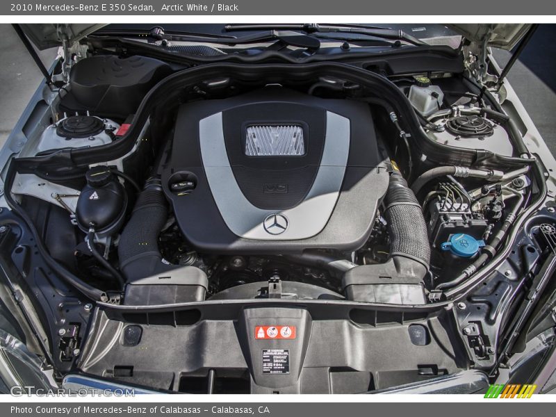 Arctic White / Black 2010 Mercedes-Benz E 350 Sedan