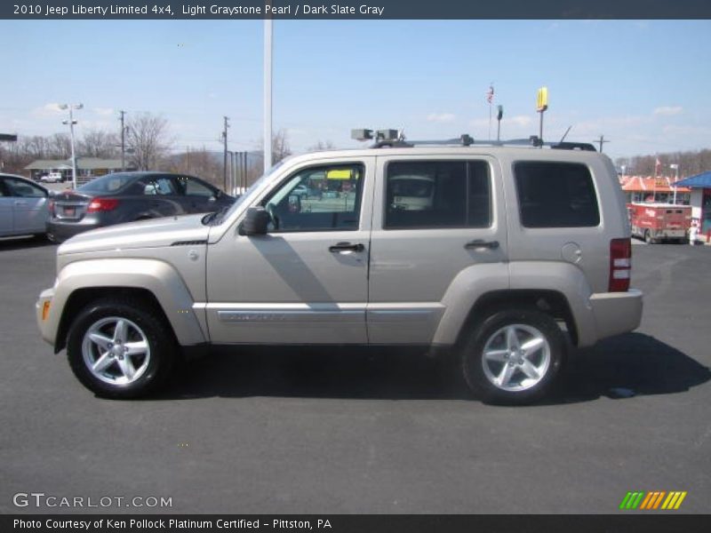 Light Graystone Pearl / Dark Slate Gray 2010 Jeep Liberty Limited 4x4
