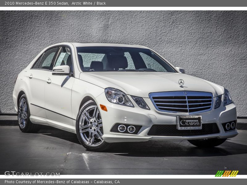 Arctic White / Black 2010 Mercedes-Benz E 350 Sedan