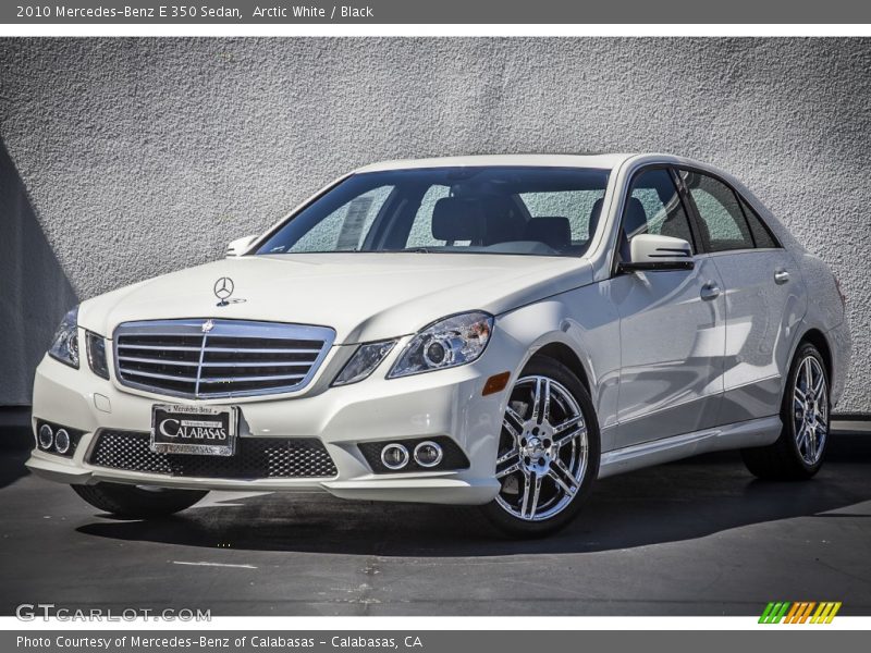 Arctic White / Black 2010 Mercedes-Benz E 350 Sedan