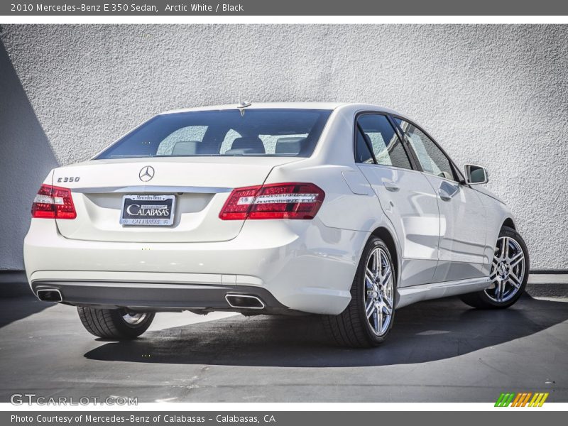 Arctic White / Black 2010 Mercedes-Benz E 350 Sedan