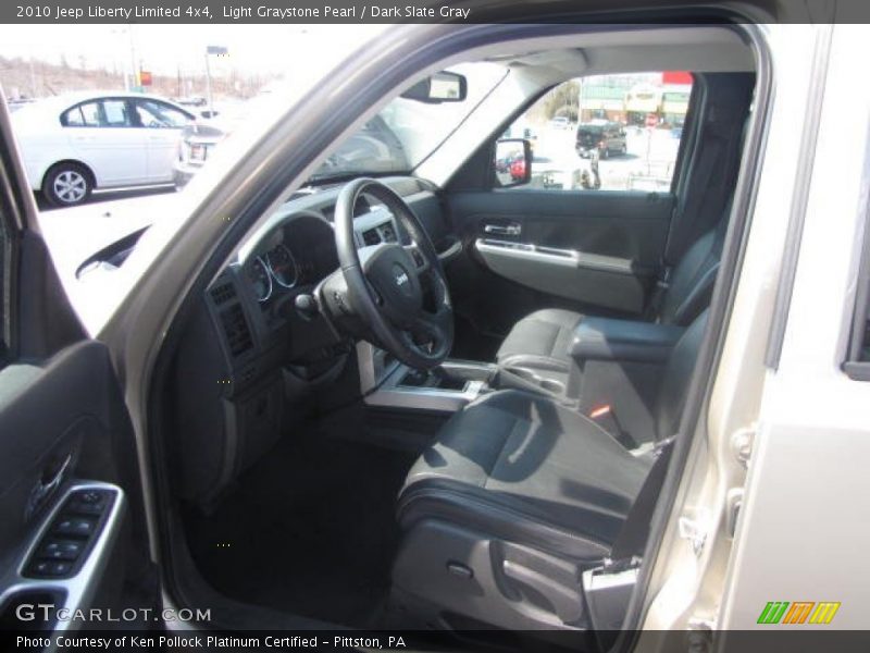 Light Graystone Pearl / Dark Slate Gray 2010 Jeep Liberty Limited 4x4