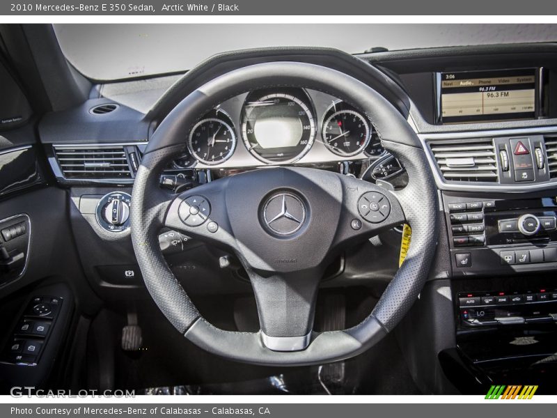 Arctic White / Black 2010 Mercedes-Benz E 350 Sedan