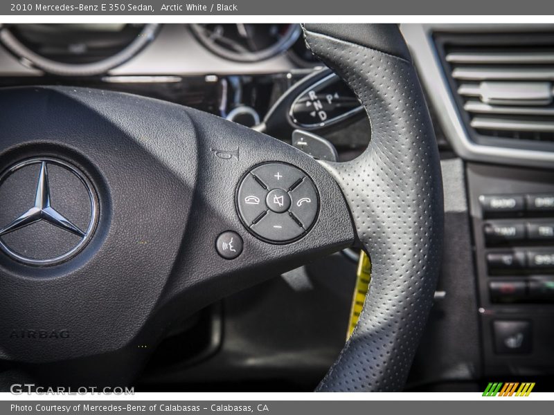 Arctic White / Black 2010 Mercedes-Benz E 350 Sedan