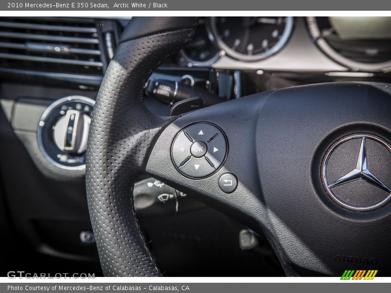 Arctic White / Black 2010 Mercedes-Benz E 350 Sedan