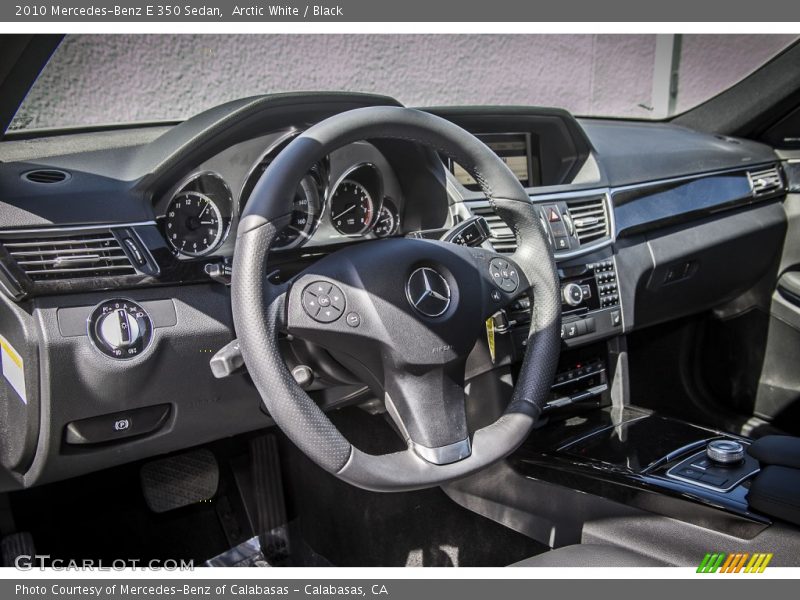 Arctic White / Black 2010 Mercedes-Benz E 350 Sedan