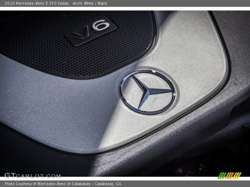 Arctic White / Black 2010 Mercedes-Benz E 350 Sedan