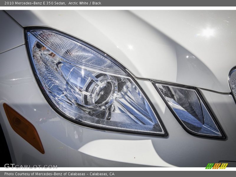 Arctic White / Black 2010 Mercedes-Benz E 350 Sedan