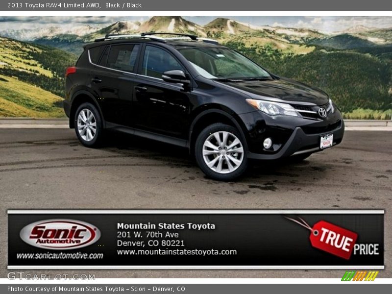 Black / Black 2013 Toyota RAV4 Limited AWD