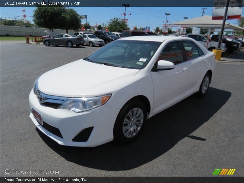 Super White / Ash 2012 Toyota Camry LE