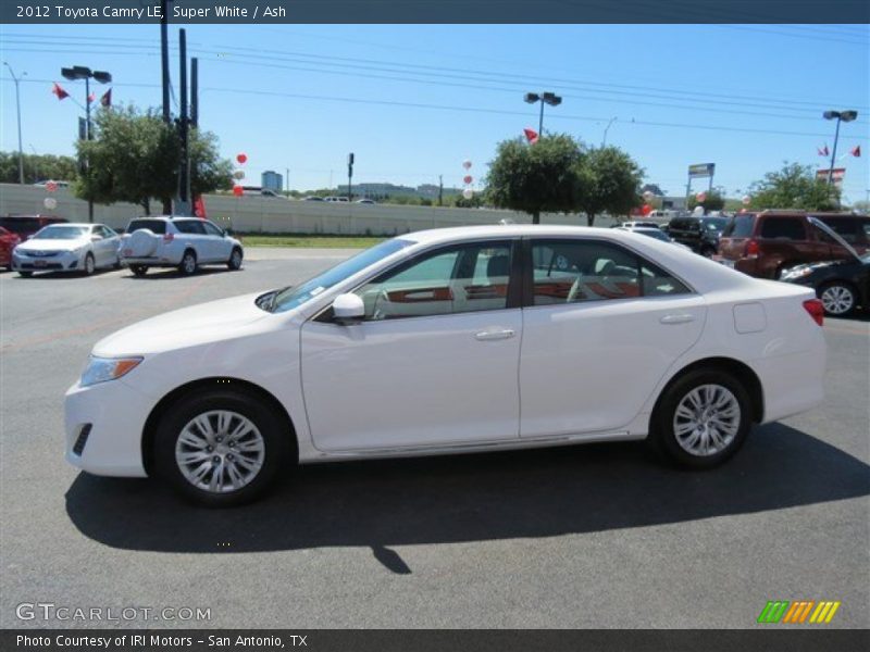Super White / Ash 2012 Toyota Camry LE