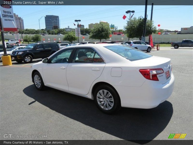 Super White / Ash 2012 Toyota Camry LE