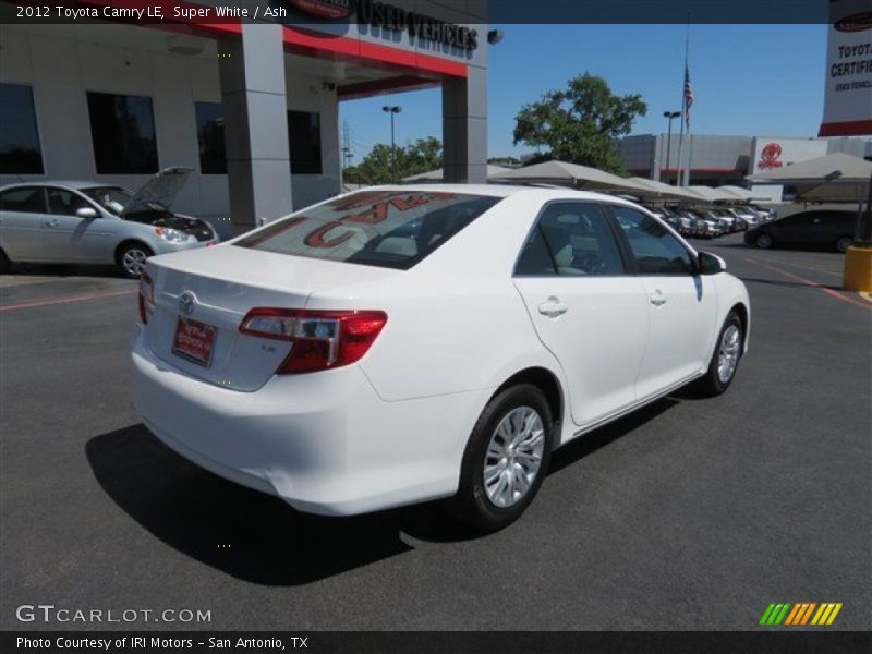 Super White / Ash 2012 Toyota Camry LE