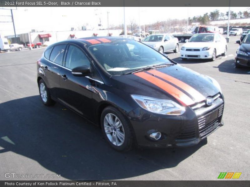 Black / Charcoal Black 2012 Ford Focus SEL 5-Door