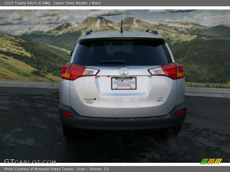 Classic Silver Metallic / Black 2013 Toyota RAV4 LE AWD