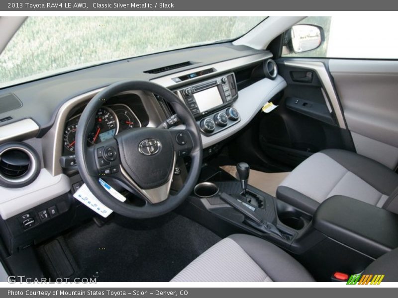 Classic Silver Metallic / Black 2013 Toyota RAV4 LE AWD