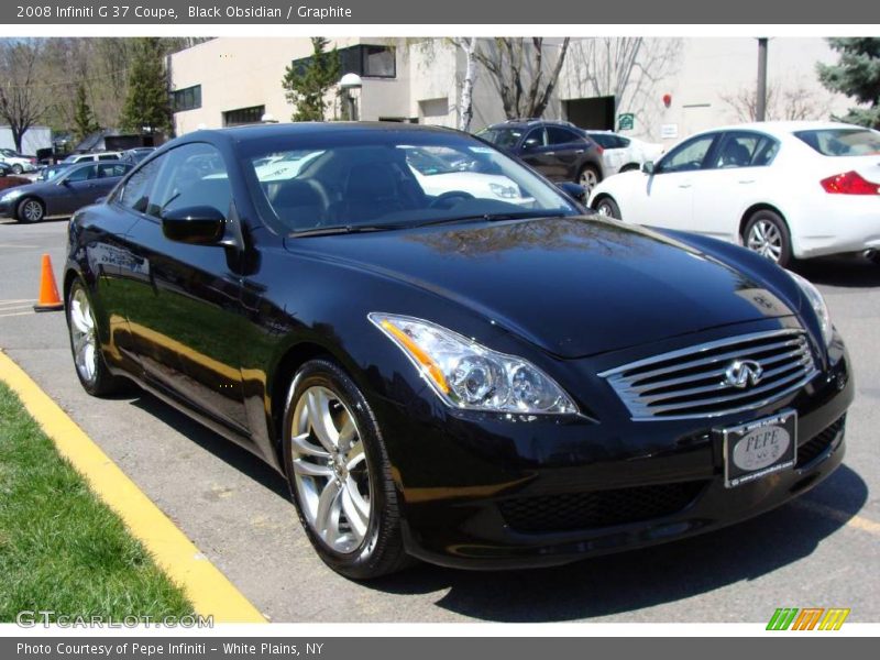 Black Obsidian / Graphite 2008 Infiniti G 37 Coupe