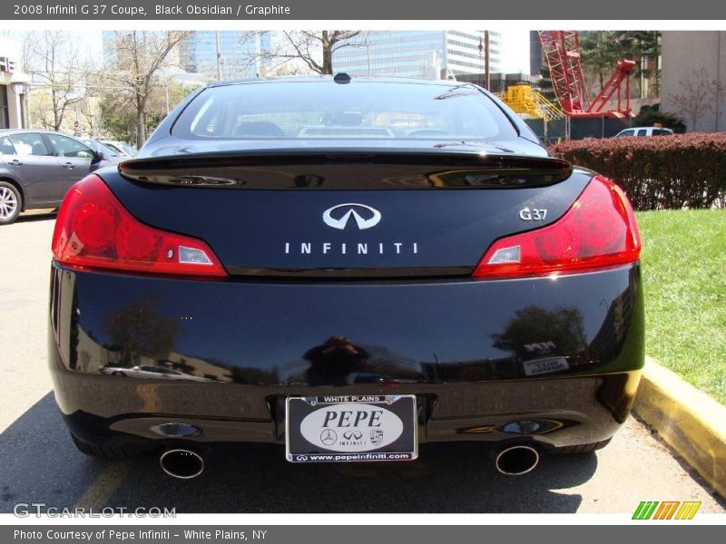 Black Obsidian / Graphite 2008 Infiniti G 37 Coupe