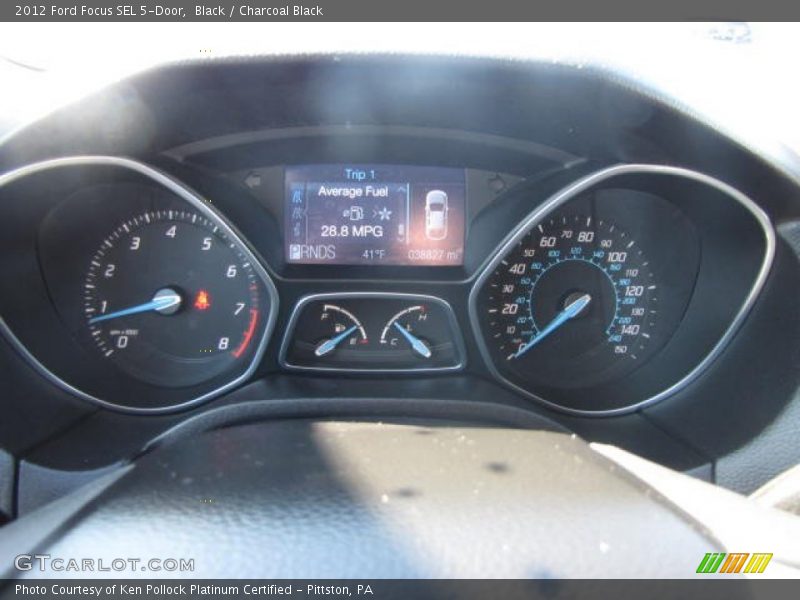 Black / Charcoal Black 2012 Ford Focus SEL 5-Door